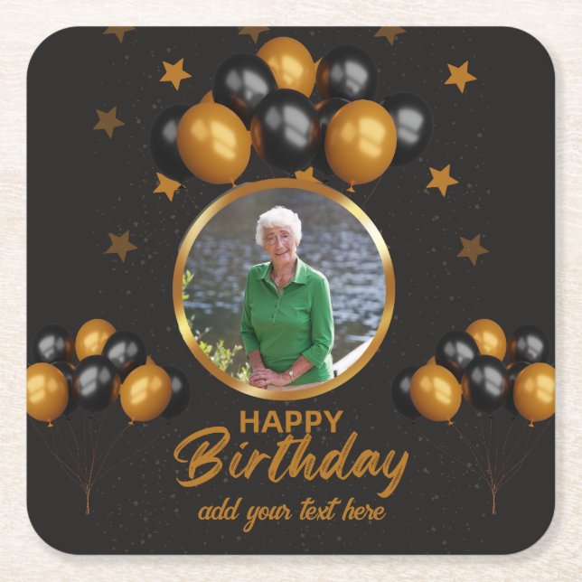 Foto-Untersetzer zum 70. Geburtstag Rechteckiger Pappuntersetzer (Vorderseite)