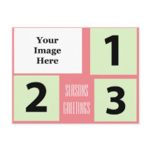 Foto Urlaub Rosa Gruß Postkarte