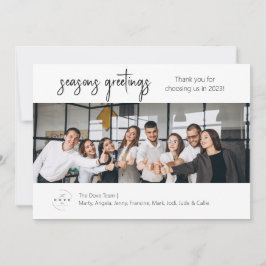 Foto-Urlaubskarte für Geschäftsteam Feiertagskarte
