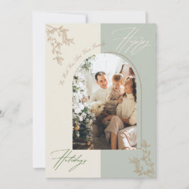 Foto-Urlaubskarte für Minimalistische Arche Einladung