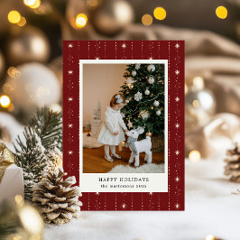 Foto-Urlaubskarte für Rot- und Cremesteine Feiertagskarte