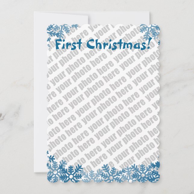 Foto-Urlaubskarte hinzufügen Feiertagskarte (Vorderseite)