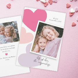 Foto Valentins Big Hearts Feiertagskarte