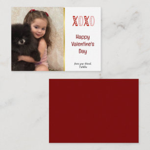 Foto-Valentinstag-Karte, moderner Valentinstag Mitteilungskarte