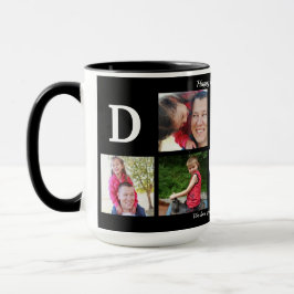 Foto VATER Collage Kaffee Vatertag Schwarz-weiß Tasse