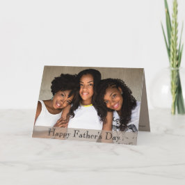Foto Vatertag der Familie Karte