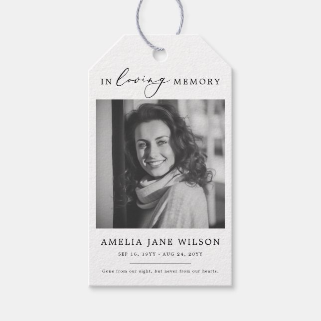 Foto vergessen Sie mich nicht, Packet Memorial Bee Geschenkanhänger (Vorderseite)