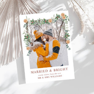 Foto verheiratet & hell Weihnachtsohren Feiertagskarte