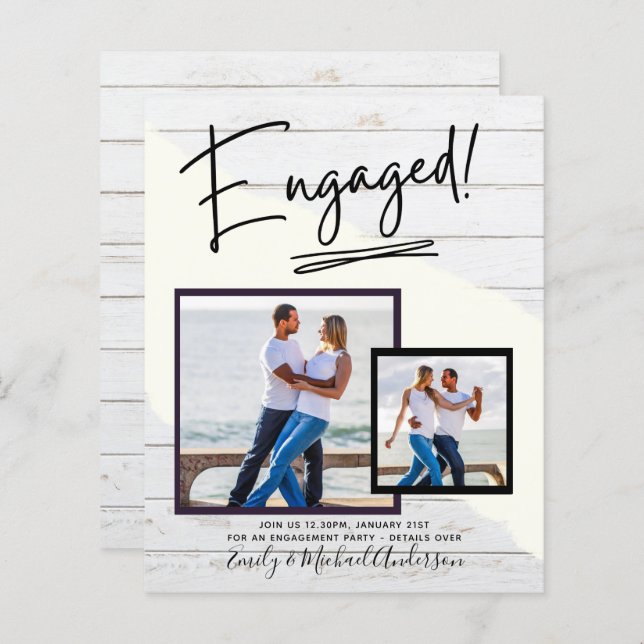 FOTO-VERLOBUNG im HAUSHALT Ankündigung SKRIPT (Vorne/Hinten)