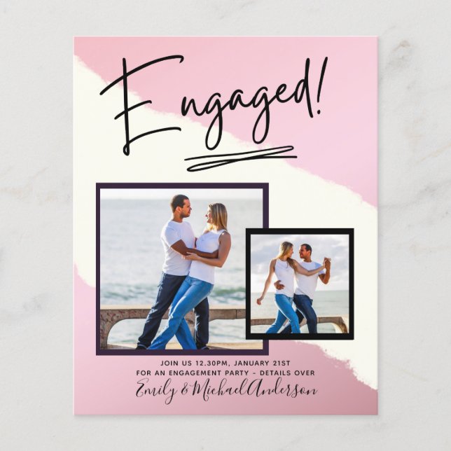 FOTO-VERLOBUNG im HAUSHALT Ankündigung SKRIPT Flyer (Vorne)