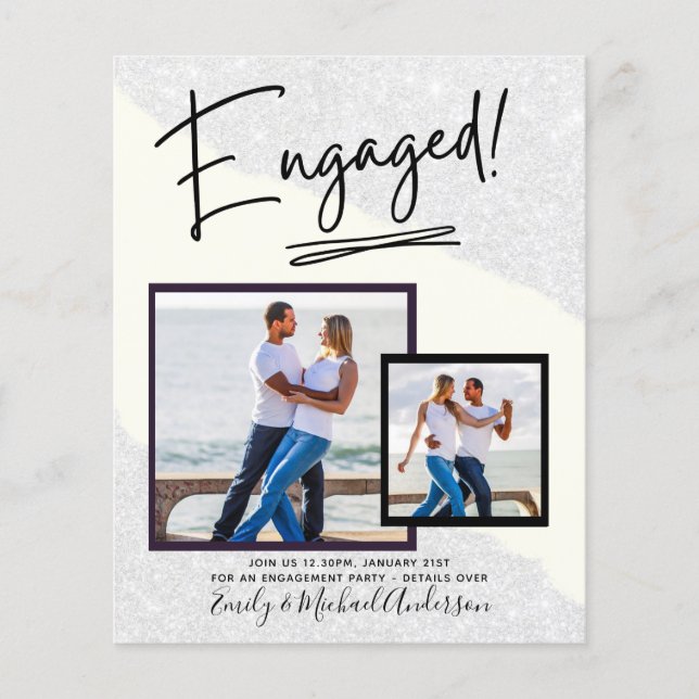 FOTO-VERLOBUNG im HAUSHALT Ankündigung SKRIPT Flyer (Vorne)