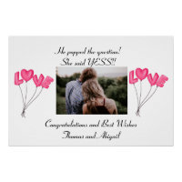 Foto Verlobung Rosa Liebe Balloons