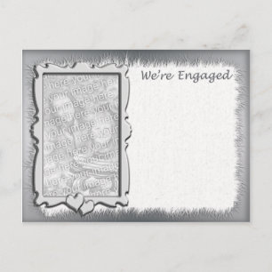 Foto-Verlobungs-Mitteilung Ankündigungspostkarte