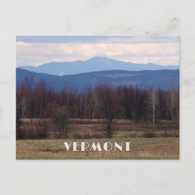 Foto Vermont Landschaft Szene mit Bergen Postkarte (Vorderseite)