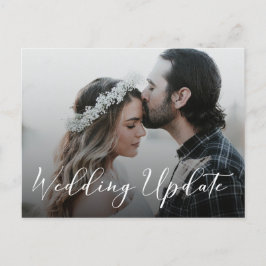 Foto vertagt Hochzeitsankündigung Postkarte