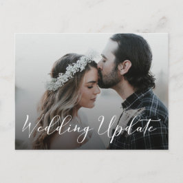 Foto vertagt Hochzeitsankündigung Postkarte