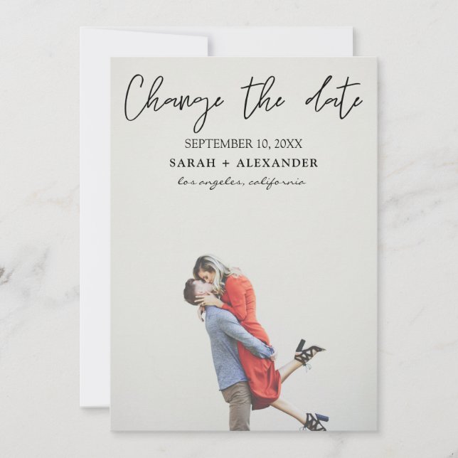 Foto - Vertikale Änderung des Datums - oberster Te Einladung (Vorderseite)