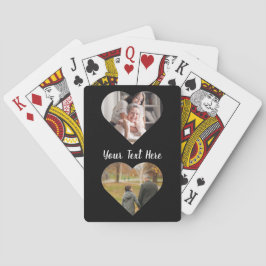 Foto Vertikale, benutzerdefinierte Textausgabekart Spielkarten