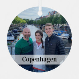 Foto-Verzierung nach Maß - Geschenk für Reisende Ornament Aus Metall