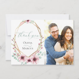 Foto Vielen Dank | Frischer Frühlingsblumen Dankeskarte