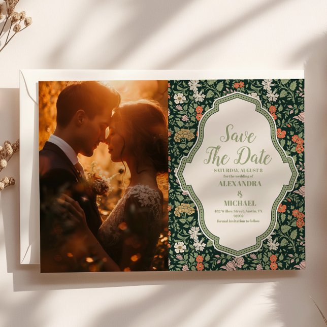 Foto Vintage Wedding Einladung William Morris (Von Creator hochgeladen)