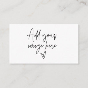 Foto-Visitenkarte Logo-Branding-Loyalitätskarte Visitenkarte