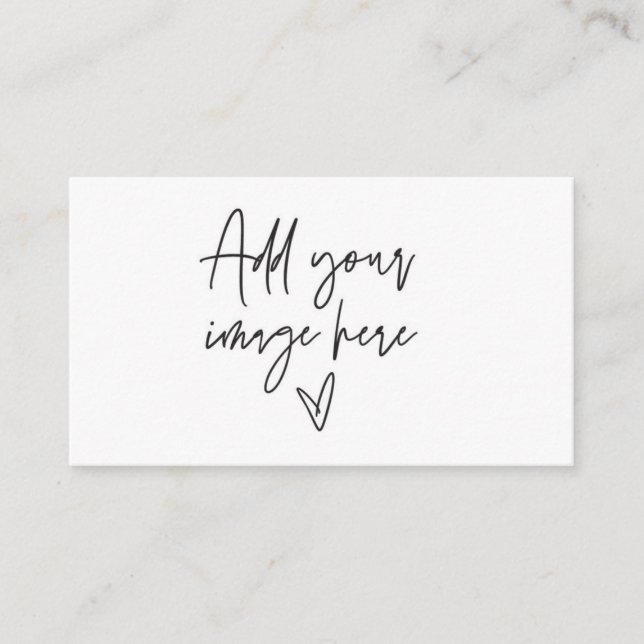 Foto-Visitenkarte Logo-Branding-Loyalitätskarte Visitenkarte (Vorderseite)