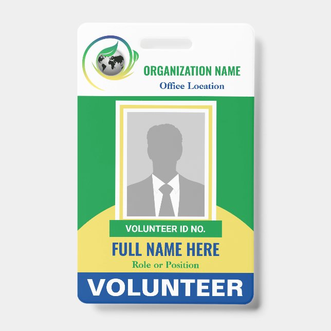 Foto Volunteer Non-Profit-NRO Alle Farbvorlagen Ausweis (Vorderseite)