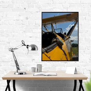 Foto vom Flugzeugcockpit,Cool Aviation Pilot Vater Poster