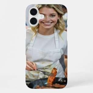 Foto vom Kochen von Bacon anpassen iPhone 16 Plus Hülle