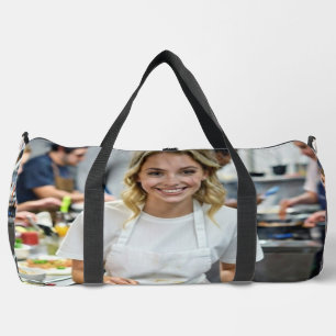 Foto vom Speckkochen anpassen Duffle Bag