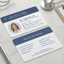 Foto von Arzt Modernes Marineblau Klinik