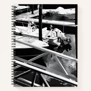 Foto von Bootssteg Pier Seebrücke Meeresseite Schi Notizbuch