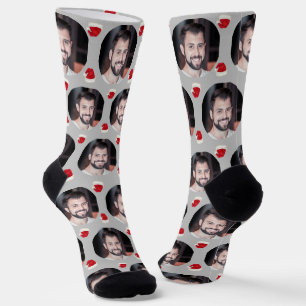 Foto von Boyfriend For Girlfriend Lt Grey Holiday Socken