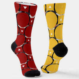 Foto von Boyfriend for Girlfriend Red & Yellow Socken