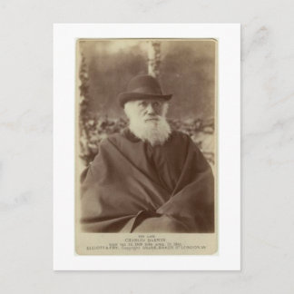 Foto von Charles Darwin, 29. November 1881 Postkarte