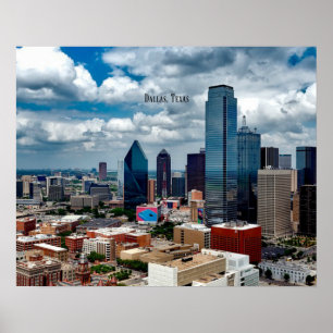 Foto von Dallas, Texas Cityscape Poster