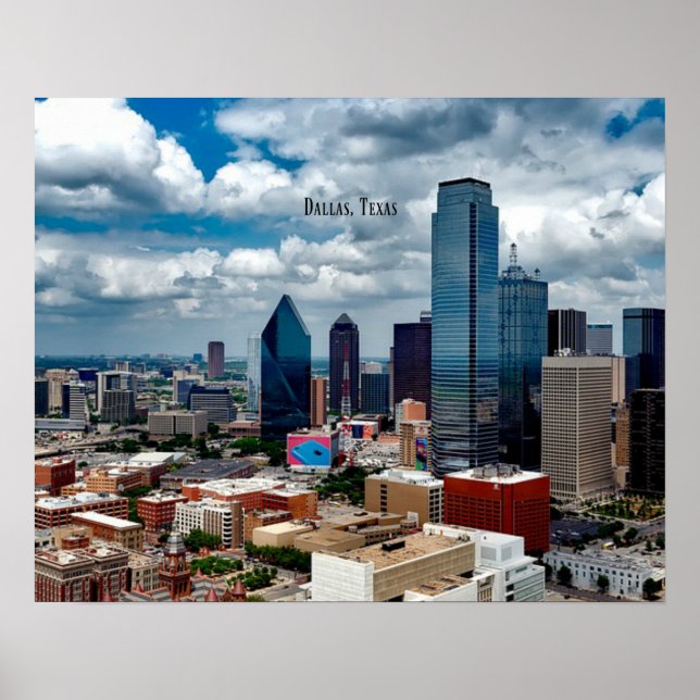 Foto von Dallas, Texas Cityscape Poster (Vorne)