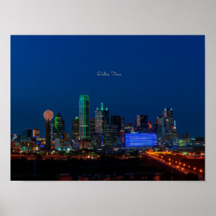 Foto von Dallas, Texas Cityscape, Poster