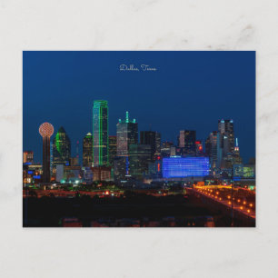 Foto von Dallas, Texas Cityscape, Postkarte