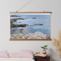 Foto von der Naturschönheit der blauen Ozeanküste