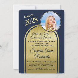 Foto von Eltern Ankündigung des Abschlusses der Ma