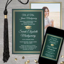 Foto von Eltern, Grünes Gold und Weißer Abschluss