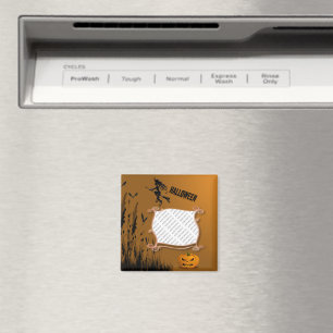 Foto von Frame, Witch, Jack o' Lantern Magnet