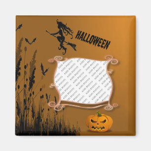 Foto von Frame, Witch, Jack o' Lantern Magnet