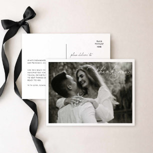 Foto von Future Mrs zur modernen Bridal Shower Postkarte