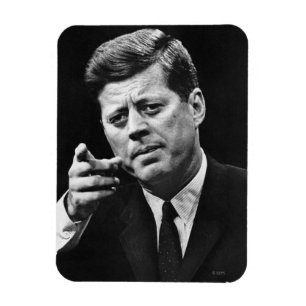 Foto von John F. Kennedy 3 Magnet