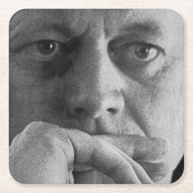 Foto von John F. Kennedy Rechteckiger Pappuntersetzer (Vorderseite)