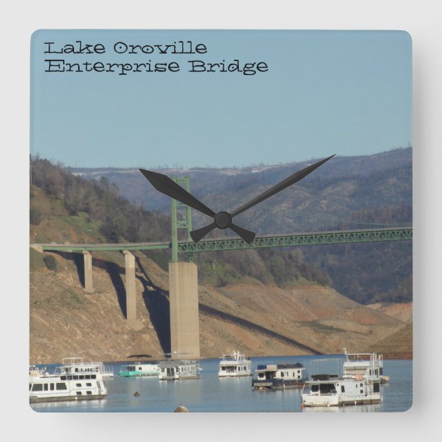 Foto von Lake Oroville & Enterprise Bridge auf Uhr (Vorderseite)