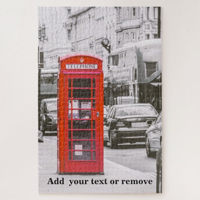 Foto von London Red Telephone Box, United Kingdom, Puzzle (Vertikal)